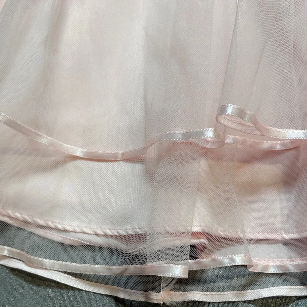 Rare Editions Ivory and Pink Formal Dress